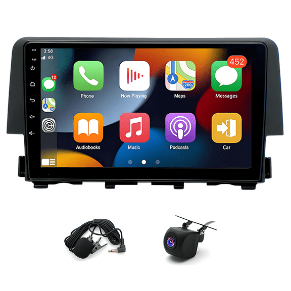 Android 15 2GB+64GB Car Stereo 2016-2021 AM, CarPlay, Android Auto, GPS Navigation, Bluetooth, Backup Camera