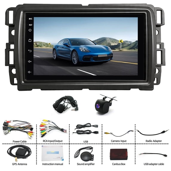 Android 15 4+64G Car Stereo 7" for GMC Acadia 2013-2017 FM/RDS, CarPlay, Android Auto, Bluetooth, WiFi, SWC, Voice Control, GPS Navigation