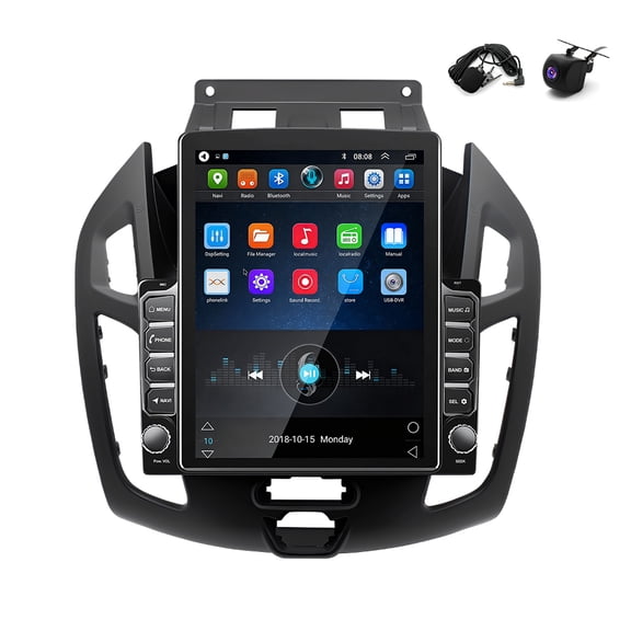 Android 15 4+64G Car Stereo 9.7" for Ford Transit 2014-2018 FM/AM/RDS, CarPlay, Android Auto, GPS Navigation, Bluetooth, WiFi, SWC, Mirror Link, Split Screen, AHD Backup Camera