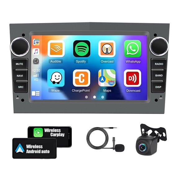 Android 15 4GB+64GB Car Stereo 2002 CarPlay, Android Auto, GPS Navigation, Bluetooth, WiFi, SWC