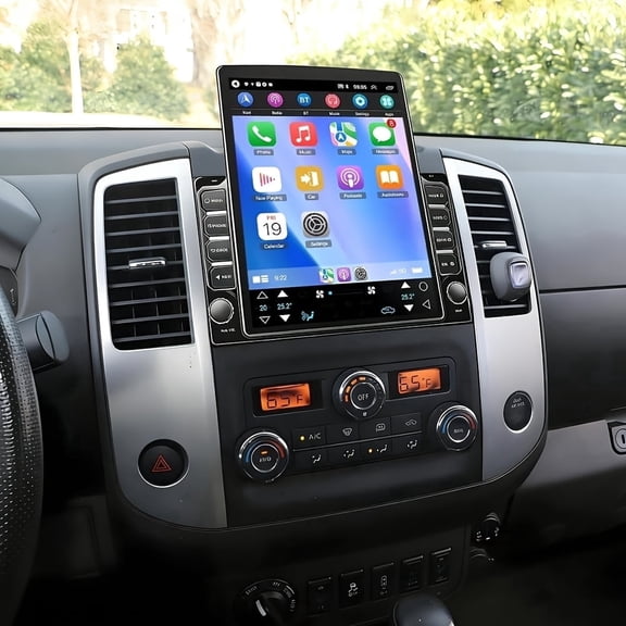 Android 15 9.7in Double Din Car Stereo Radio for Nissan Frontier SV 2017 with Camera+Microphone
