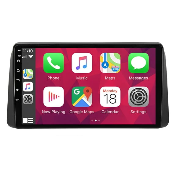 Android 15 Car Stereo GPS Navigation 2+32G 9" Car Radio Wireless CarPlay Android Auto Bluetooth WiFi FM RDS SWC 4Led Backup Cam for Dodge Grand Caravan 2011-2020