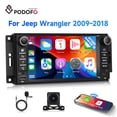 thumbnail image 1 of Podofo Android 15 7inch 4G+128G Touch Screen Car Radio Stereo for Jeep Wrangler/Dodge/Chrysler with Wireless CarPlay/Android Auto/GPS /WiFi/5.0Bluetooth/FM/RDS/SWC/AHD Backup Camera, 1 of 9