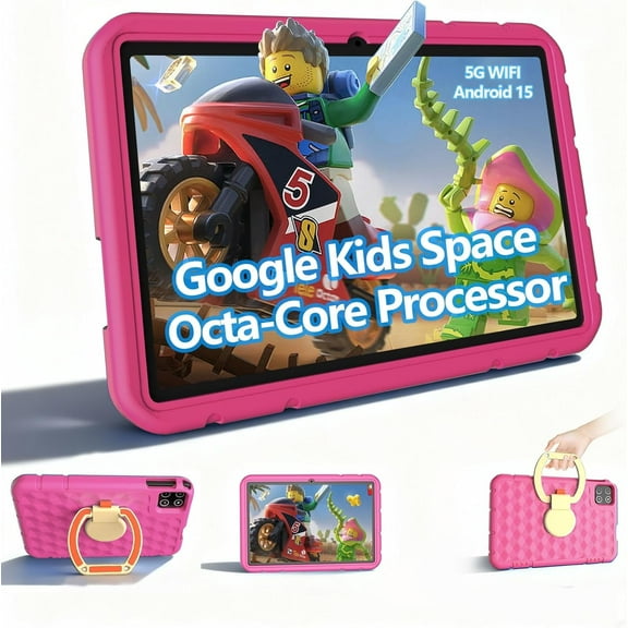 Android 15 Tablet, 10.1 inch Kids Tablet, Octa-core CPU, 20GB+128GB+1TB Expand Tablets for Kids with Kids Space, Parental Control, 6000mAh Big Battery, HD Touchscreen Display Tableta