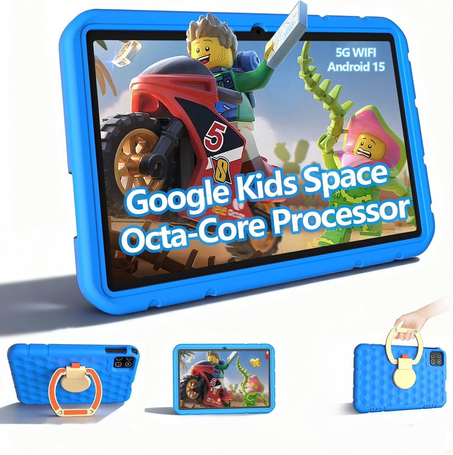 Android 15 Tablet, 10.1 inch Kids Tablet, Octa-core CPU, 20GB+128GB+1TB Expand Tablets for Kids with Kids Space, Parental Control, 6000mAh Big Battery, HD Touchscreen Display Tableta