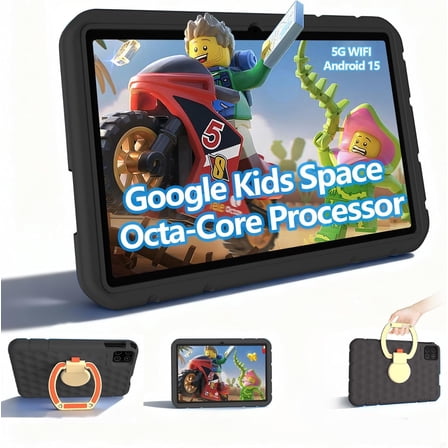 Android 15 Tablet, 10.1 inch Kids Tablet, Octa-core CPU, 20GB+128GB+1TB Expand Tablets for Kids with Kids Space, Parental Control, 6000mAh Big Battery, HD Touchscreen Display Tableta