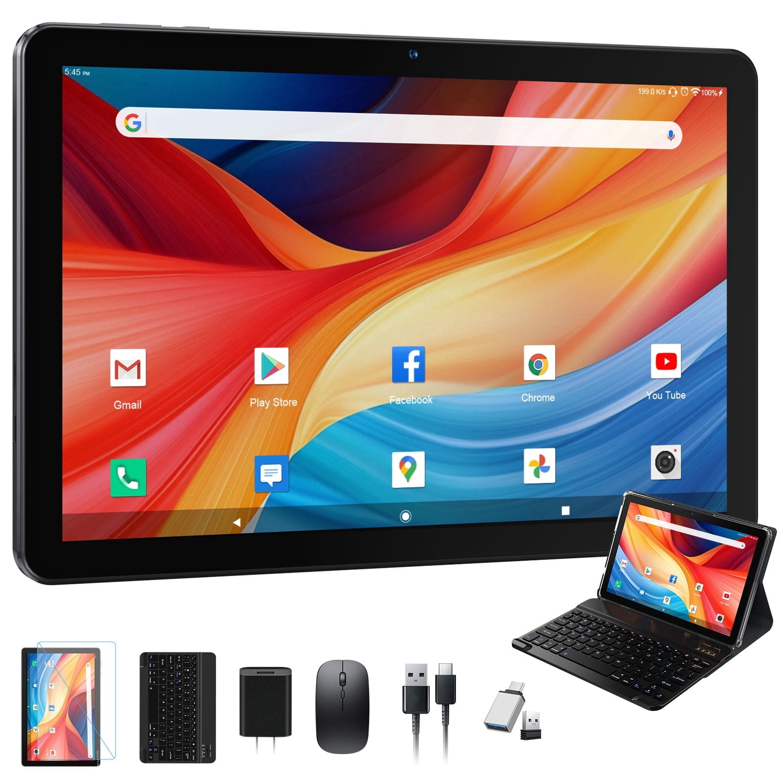 Android 16 Tablet,10 Inch Tablet,12GB RAM 64GB ROM,MTK6769 Octa-Core,5G ...