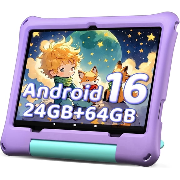 Android 16 Tablet for Kid, 10 inch ,Octa-Core CPU, 20GB RAM, 64GB ROM 1TF Card Expandable,Tablets with Case, Parental Control, 6000mAh,WiFi, BT5.0