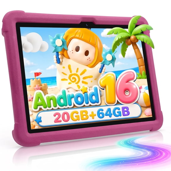 Android 16 Tablet for Kid, 10 inch ,Octa-Core CPU, 20GB Ram, 64GB Rom 1TF Card Expandable,Tablets with Case, Parental Control, 6000mAh,Wifi, BT5.0