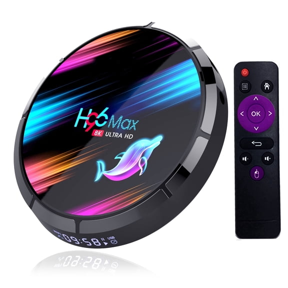 Android 9.0 TV Box H96 MAX X3 Amlogic S905X3 with 4GB RAM128GB ROM 8K Ultra HD H.265 Dual Band WiFi BT 4.0 Media Box 2.4/5Ghz WiFi