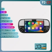 Android Auto Apple Carplay Bluetooth 2+32GB Wifi Car Stereo Radio Head Unit GPS Navigation Player For Fiat 500 2007 2008 2009 2010 2011 2012 2013 2014 2015
