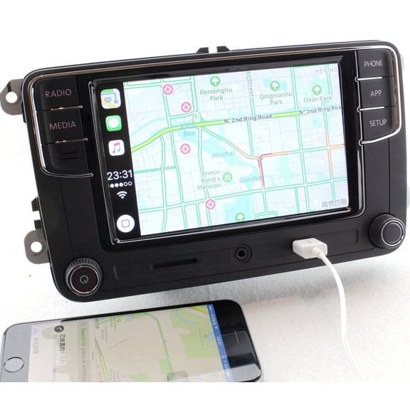 Android Auto Carplay Noname 17G035280 Upgrade MIB Car Radio RCD330 Compatible with Golf Jetta MK5 MK6 CC Tiguan Passat B6 Polo Eos Caddy