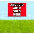 thumbnail image 1 of Android Auto Sold Here (18" x 24") Yard Sign, Includes Metal Step Stake, 1 of 6