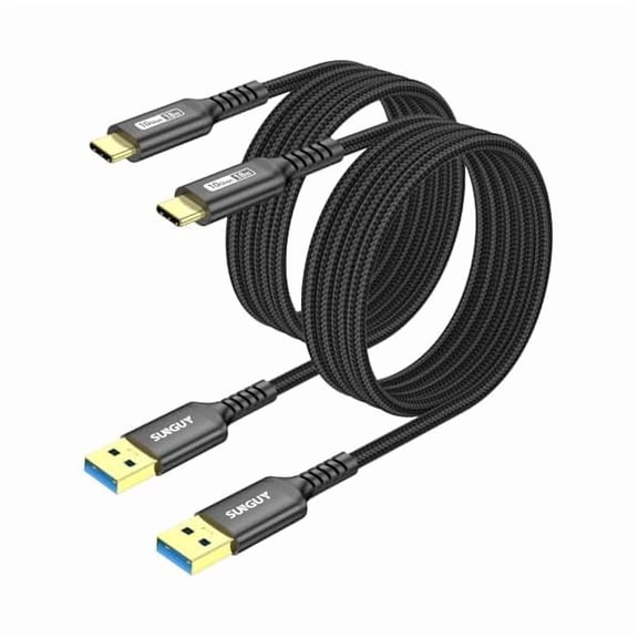 Quyaojz Android Auto USB C Cable, [2-Pack, 5FT] Braided 3A Fast Charging & 10Gbps Data Transfer USB C Cable, for iPhone 17/16/15 Pro Max, Galaxy S22 S21 Note 20, Pixel 6 5 (Black)