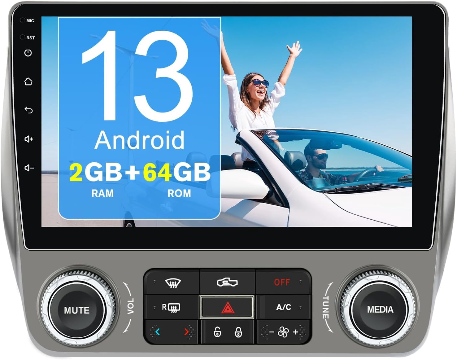 Android 13 Car Stereo For 2010-2015 Chevy Camaro - 9" Touchscreen With Wireless CarPlay, Android Auto, GPS & Backup Camera