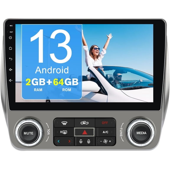 Android Car Stereo for Chevrolet Chevy Camaro 2010 2011 2012 2013 2014 2015, 9" Touch Screen Radio Upgarde WiFi Bluetooth Online GPS Navigation CarPlay Android Auto, 2GB+64GB