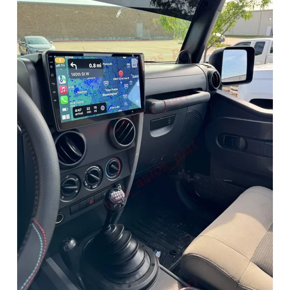 Android Car Stereo Compatible for Jeep Wrangler/Unlimited 2011-2017 10 Inch Radio GPS Navigation 2+64G CarPlay Android Auto Backup Camera 2008 2009 2010 2011 2012 2013 2014 2015 2016