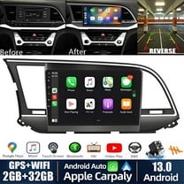 Android Car Stereo for Hyundai Elantra 2016 2017 2018 with Carplay Android Auto Mirror Link 9 inch Touchscreen Radio Head Unit FM RDS HiFi Bluetooth WiFi GPS   AHD Backup Camera