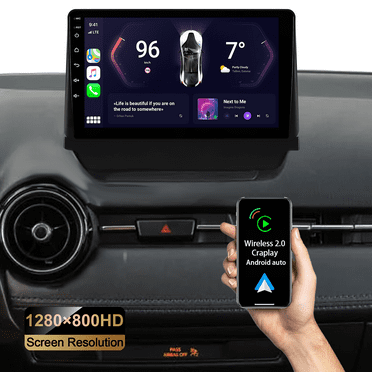 Android Car Stereo with Carplay for Mazda 2 Demio 2014-2023 Android Auto in-Dash Car Radio GPS Navigation 9 Inch HD Touchscreen, Bluetooth, FM Radio