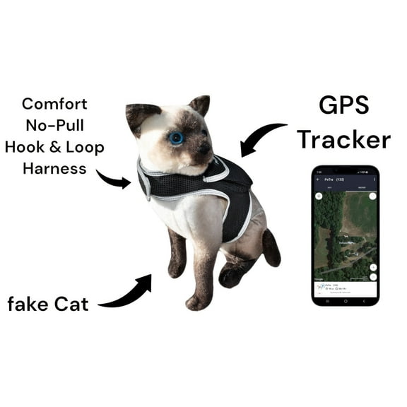 Android Compatible GSM Pet Locator Pet Tracker Cat Dog GPS Tracking System Size:M