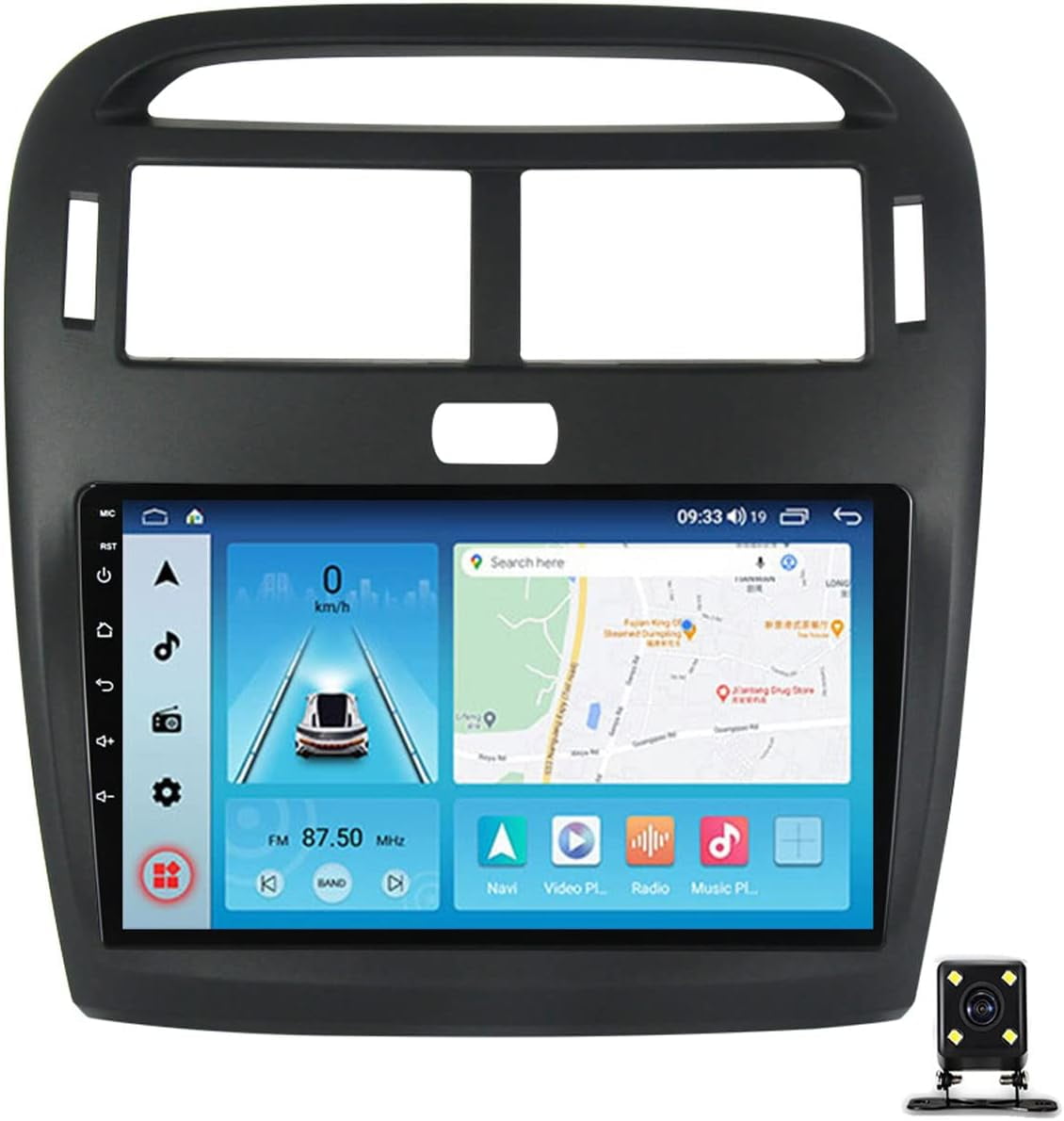 Android Double Din Car Stereo Radio with Bluetooth, 9 Inch High