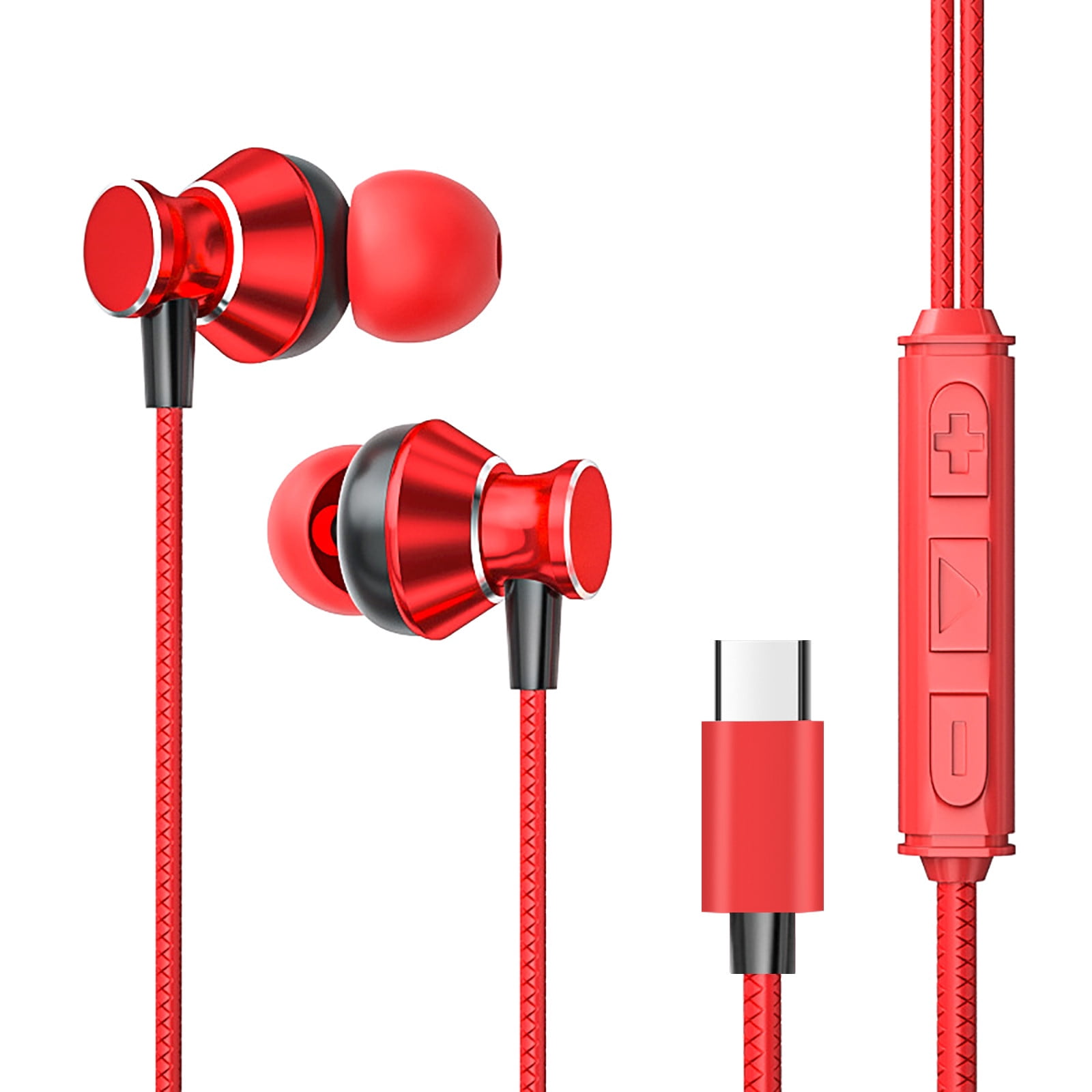 Android Earphones with Microphone Earphones In Ear Headphones With Microphone Type C Wired