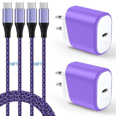 Android Fast Charger Block,20W 2PACK USB C Cable with 2PACK Type C Charger Fast Charging Cable 10ft 10 Feet,HopePow Usb C to Usb C Cable 6ft for High Speed Android iPhone 15 Charger Cord Usb C price history and forecast - HOPEPOW 05W101