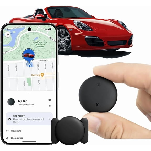 Android Find My Device Subscription-Free GPS Car Locator Super Magnetic! 365-Day Ultra-Long Battery Life! Waterproof, Drop-Resistant, and Stealth ng.