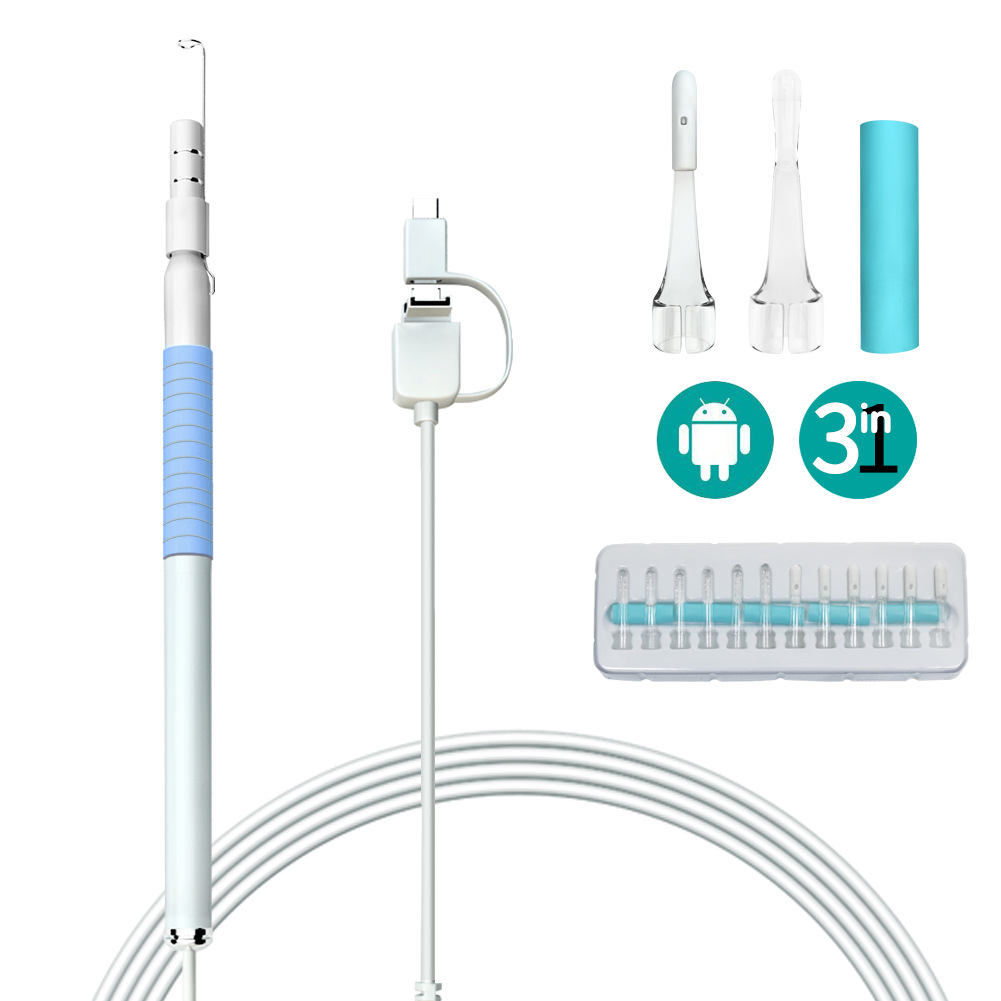 Android IPhone WIFI Otoscope Ear Health Care Inspection Video Visual