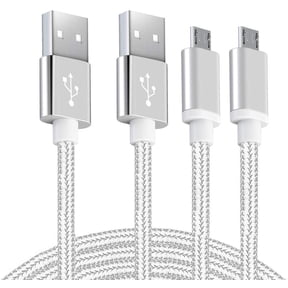 Android Micro USB Charger Cable 6ft 2 Pack Fast Charging Cord for Phones Samsung Galaxy S5/S6/S7 Edge,J3/J7 Prime Crown,Note 4/5, LG Stylo 3/Aristo 4/G4/K40/K30,Moto E5/E6/G6 Play,PS4 Pro Controller