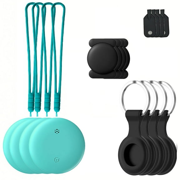 Android Mini Tracker Smart Tags Localizador Locator Works with Google Find My Device (Android Only) for Wallet,Luggage,Vehicle,— Waterproof, Not GPS Tracker 4Piece