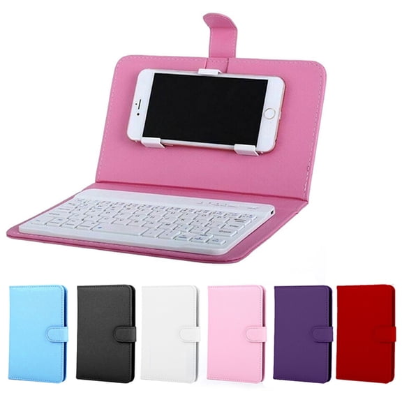 Android Phone Case Universal Phone Stand Bluetooth Keyboard Leather Cover for Smartphone Office Mobile Accessory