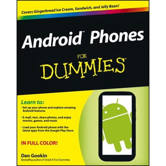 Pre-Owned Android Phones for Dummies (Paperback) by Dan Gookin