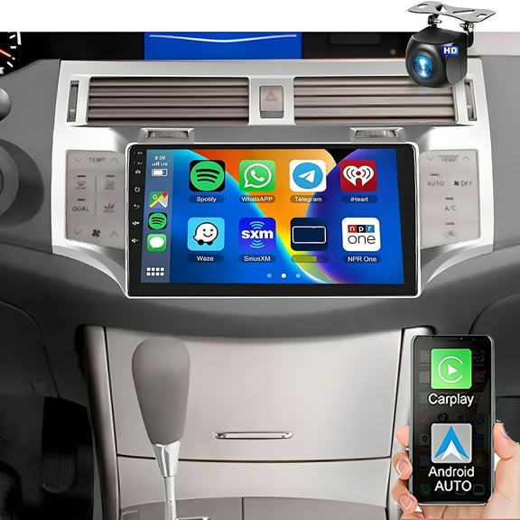 Android Radio for Toyota Avalon 2005-2010 Touch Screen with Wireless Carplay Android Auto,Car Stereo Bluetooth Navigation Media Player GPS WIFI Backup Camera