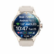 Android Smart Watch with 1.6" AMOLED Display, 2MP Rotating Camera, 950mAh Battery 8GB+128GB