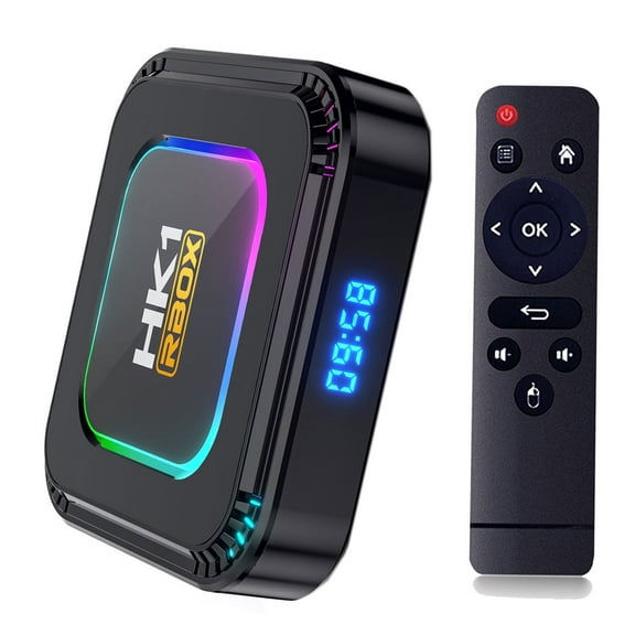 Android TV Box 13.0 HK1 Box Android Box 4GB RAM 64GB ROM RK3528 with 3D 6K Dual-WiFi 5G Hz/2.4GHz BT 5.0 USB 3.0 Ultra HD