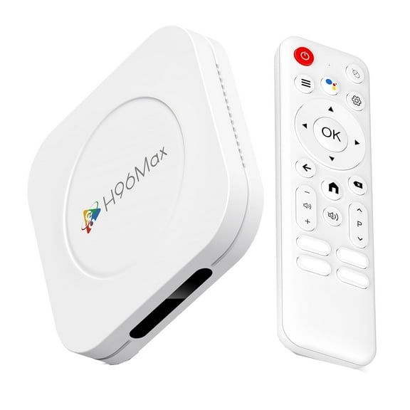 Android TV Box 14.0 H96 Max M1 Plus Android Box 4GB RAM 128GB ROM  RK3528 with 3D 8K Dual-WiFi 6.0 BT 5.4 USB Ultra HD