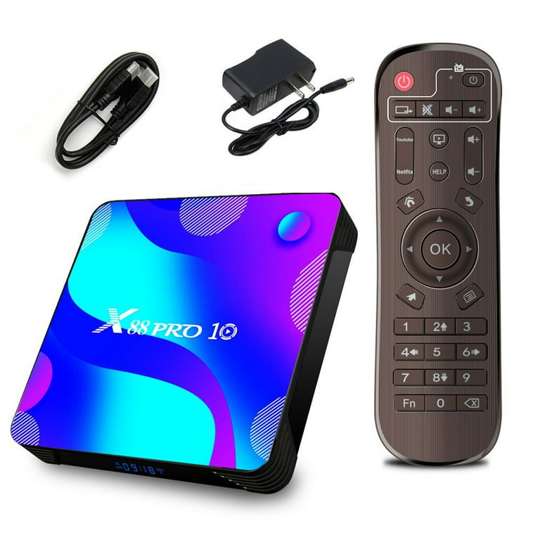 BL Android TV Box 2023, 4K Android TV Box 11.0 4GB RAM 64GB ROM, X88PRO TV  Box Android RK3318 Chip 2.4G/5G Wi-Fi Bluetooth 4.0 100M Ethernet USB 3.0