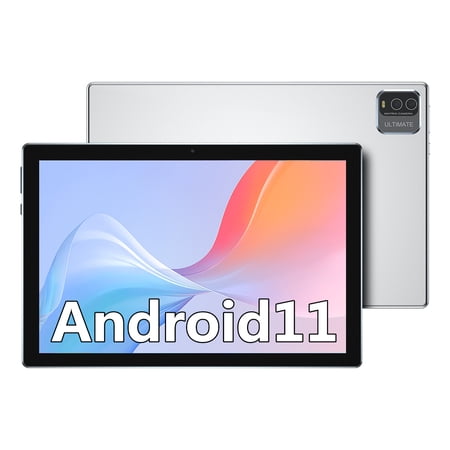 Android Tablet 10.1'' Android 11 Tablet, 2GB RAM, 32GB ROM, Quad Core Processor, HD IPS Screen, 2.0 Front + 8.0 MP Rear Camera, Wi-Fi, Bluetooth, Tablet PC(Black)