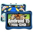 thumbnail image 1 of Kids Tablet,Android Toddler Tablet, 128GB Storage, Dual Camera, Shockproof Case, Parental Control Tablets Support, 1 of 12