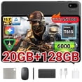 thumbnail image 1 of Android 16 Tablet, 10 Inch Tablet, Gemini Al 2.0 Android Tablets, Unisoc T615 Octa-core Processor, 2 In 1 Tablet with Keyboard, 128GB ROM+20(8+12)GB RAM+ 2TB Expand, Dual Camera, Widevine L1, 1 of 13