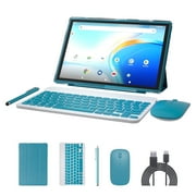 Android 15 Tablet 10 Inch Tablets 2 in 1 Tablet With Keyboard Include Mouse Case Stylus 5G Wifi Wifi6 32GB ROM+8GB RAM 10 IN IPS 2MP+8MP Camera 6000mAh Battery 10.1 Android Tab