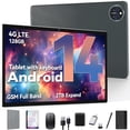 thumbnail image 1 of Android 14 Tablet, 14GB RAM+128GB ROM+1TB Expand, Dual Sim Card Slot,8000mAh, 5G WiFi+4G LTE, BT5.0, GPS, 1 of 10