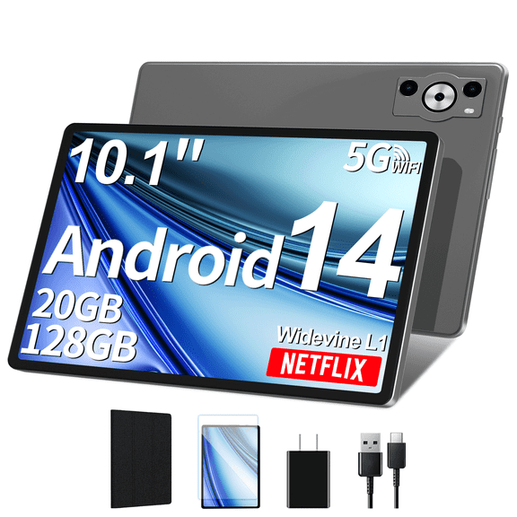 Android Tablet,2025 Tablets with 20GB RAM+128GB ROM/ 1TB Expand, Octa-Core 2.0GHz CPU, 5G WiFi, GPS