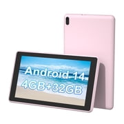 Android Tablet 7 inch, Android 12 Tablet, 4GB RAM 32GB ROM, Quad-Core Processor, Dual Camera, WiFi, 128GB Expand, Game, GMS Certified Tablets for Kids