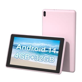 Android Tablet 7 inch, Android 12 Tablet, 4GB RAM 32GB ROM, Quad-Core Processor, Dual Camera, WiFi, 128GB Expand, Game, GMS Certified Tablets for Kids