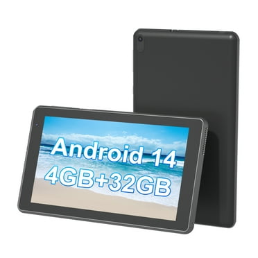 Android Tablet 7 inch, Android 12 Tablet, 4GB RAM 32GB ROM, Quad-Core Processor, Dual Camera, WiFi, 128GB Expand, Game, GMS Certified Tablets for Kids