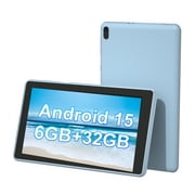 Android Tablet 7 inch, Android 12 Tablet, 4GB RAM 32GB ROM, Quad-Core Processor, Dual Camera, WiFi, 128GB Expand, Game, GMS Certified Tablets for Kids
