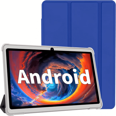 Android Tablet 7 inch Tablets with Case, 6GB RAM 32GB ROM 1TB Expand, Quad-Core Processor Tablet PC, 1024 x 600 IPS Screen, Dual Camera, 3000mAh Battery, Bluetooth, WiFi, GMS, Blue