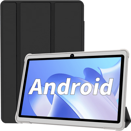 Android Tablet 7 inch Tablets with Case, 6GB RAM 32GB ROM 1TB Expand, Quad-Core Processor Tablet PC, 1024 x 600 IPS Screen, Dual Camera, 3000mAh Battery, Bluetooth, WiFi, GMS, Black